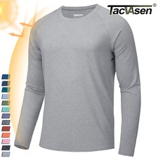 Men's UPF50 T-Shirts Long Sleeve Skin Protection Fishing Shirts Quick Dry Tops