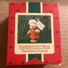 Paddington Bear w/ Chef Hat & Cookies 1987 Eden Toys Hallmark Keepsake Ornament