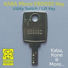 KABA Micro EB0002 Replacement Utility Switch/ Lift Key Cut to Code FREE DELIVERY