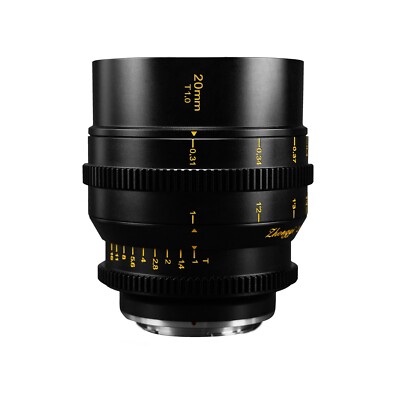 Mitakon Speedmaster 20mm T1.0 S35 Cine Lens for Sony E,Canon R, Fuji X,Nikon Z