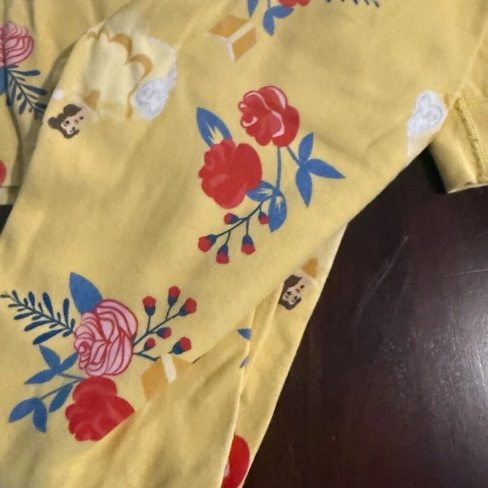 Pijamas de algodón orgánico Hanna Andersson Disney Bella La Bella y la Bestia talla 10 Foto 4 de 4