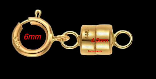 Lot De 3 Fermoirs Magnétiques Or Jaune 4,5mm – Gold Filled – Pour Bijoux