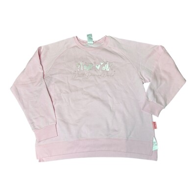 Disney Walt Disney World Embroidered Bow Ears Hearts Castle Pullover Sweater XL