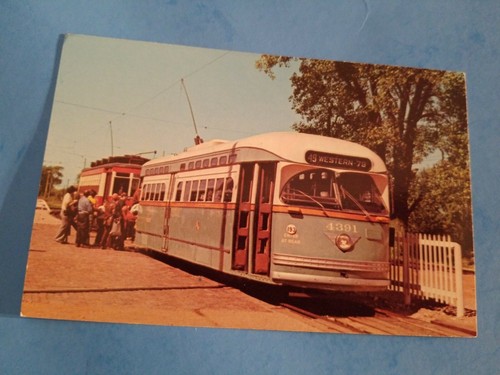 VINTAGE UNBENUTZTE POSTKARTE. ILLINOIS EISENBAHNMUSEUM. UNION, MCHENRY COUNTY.*P1*