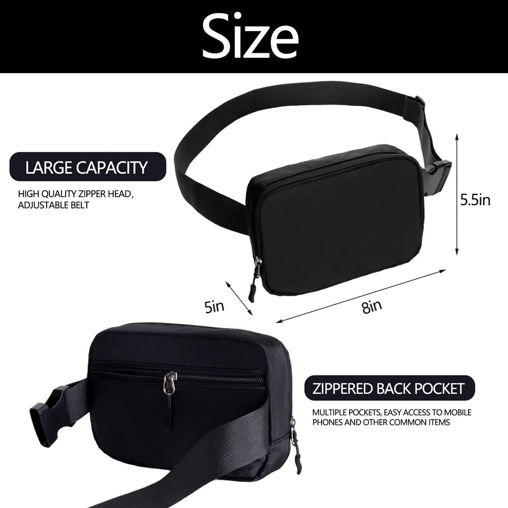 Stylish Women's Crossbody Fanny Pack Belt Bag with Waist Pouch