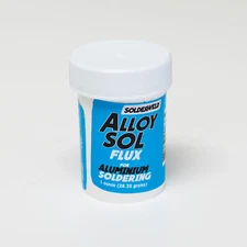 Solderweld SW-ASF1 Alloy Sol Solder Flux White Powder Aluminum Brazing 1 Oz. Jar