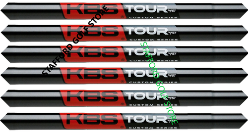 KBS Tour Custom Black Pearl .355 Taper Tip Steel Iron Shafts Set R, S or X Flex - Picture 10 of 12