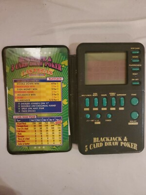 Las Vegas Casino Corner Electronic Handheld Game Blackjack & 5