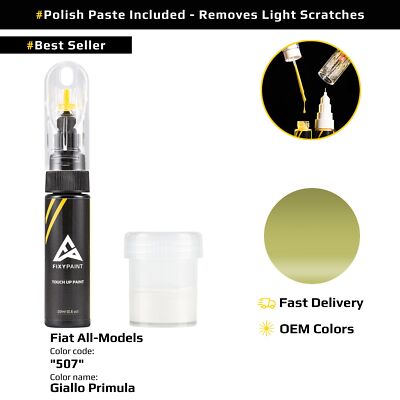 Touch up Paint for Fiat All Models Code: 507 Giallo Primula