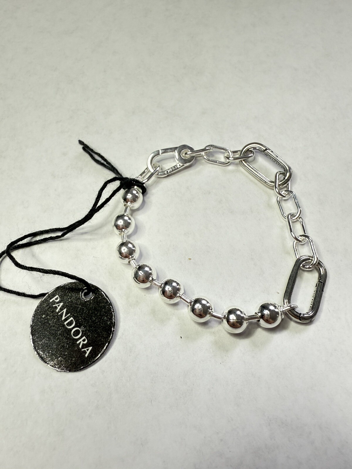 Pandora ME Metal Bead & Link Chain Bracelet 18 Cm
