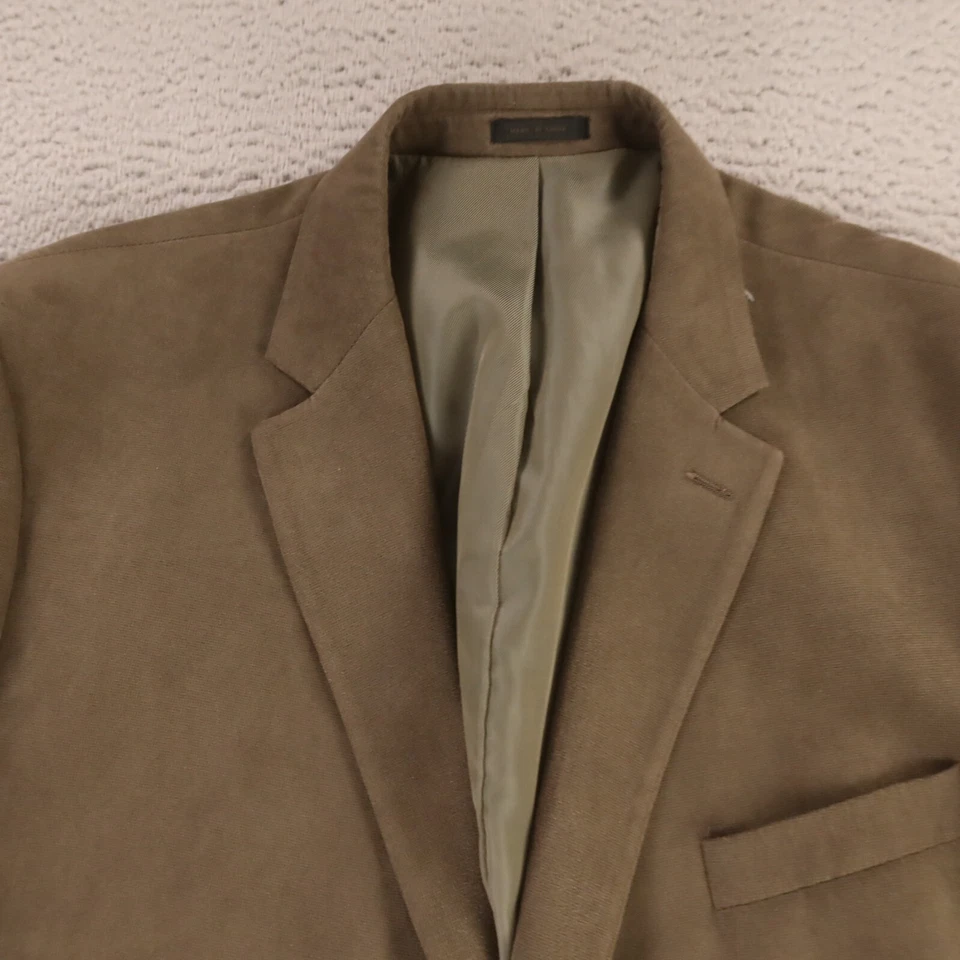 Chaqueta Andrew Fezza 2XL Marrón Beige Extremo Poliéster Blazer Abrigo Deportivo 52R Foto 2 de 4