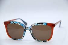 NEW WOOW SUPER VIVE 2 COL 0091 BROWN BLUE AUTHENTIC FRAMES SUNGLASSES 52-19