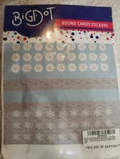 Big Dot of Happiness Winter Wonderland  Girl Round Party Stickers (sheet of 108)