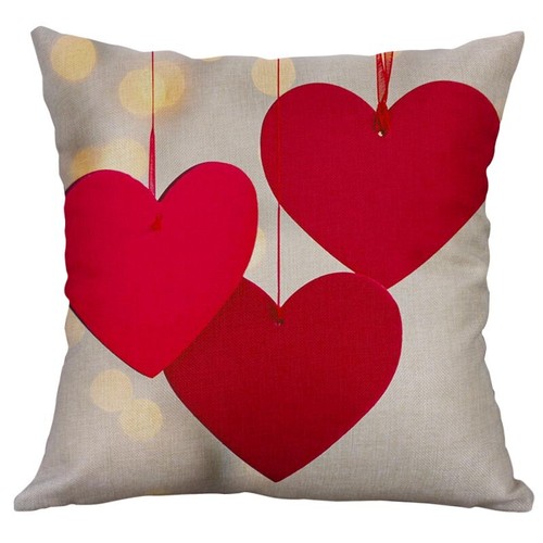 Love & Hearts Pillow Cover for Happy Valentine's Day Decorative Cushion Covers - Picture 9 of 32