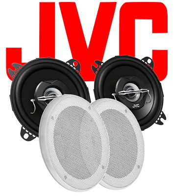 weisse JVC Deckeneinbaulautsprecher 2-Wege Koax  100mm