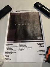 Playboi Carti In Abundance Album Canvas Print...