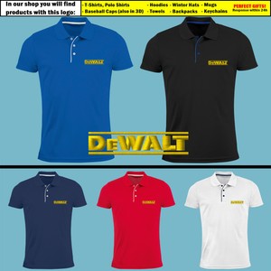 dewalt polo embroidered instruments slim tools mens shirt clothing