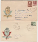 Australia 1957  1959  2 FDC  QEII issues on Hermes PO cachet covers