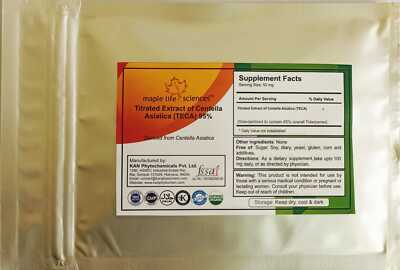 Titrated Extract of Centella Asiatica (TECA) 95% Triterpene Powder NO FILLERS