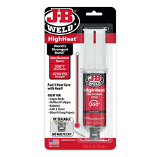 J-B Weld High Heat Epoxy  Dark Grey Syringe Heat Resistant Adhesive for Metal