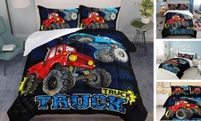 Truck Comforter Set for Kids Teens Boys,Cars Kids Bedding,1 Twin Truck 7