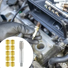 1 Set Spark Plug Thread Repair Tools with M14x1.25 Inserts and M16x1.25 Tap