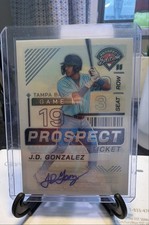 2024 Panini Prospect Edition - J.D. Gonzalez #116 Silver Prizm Signatures...