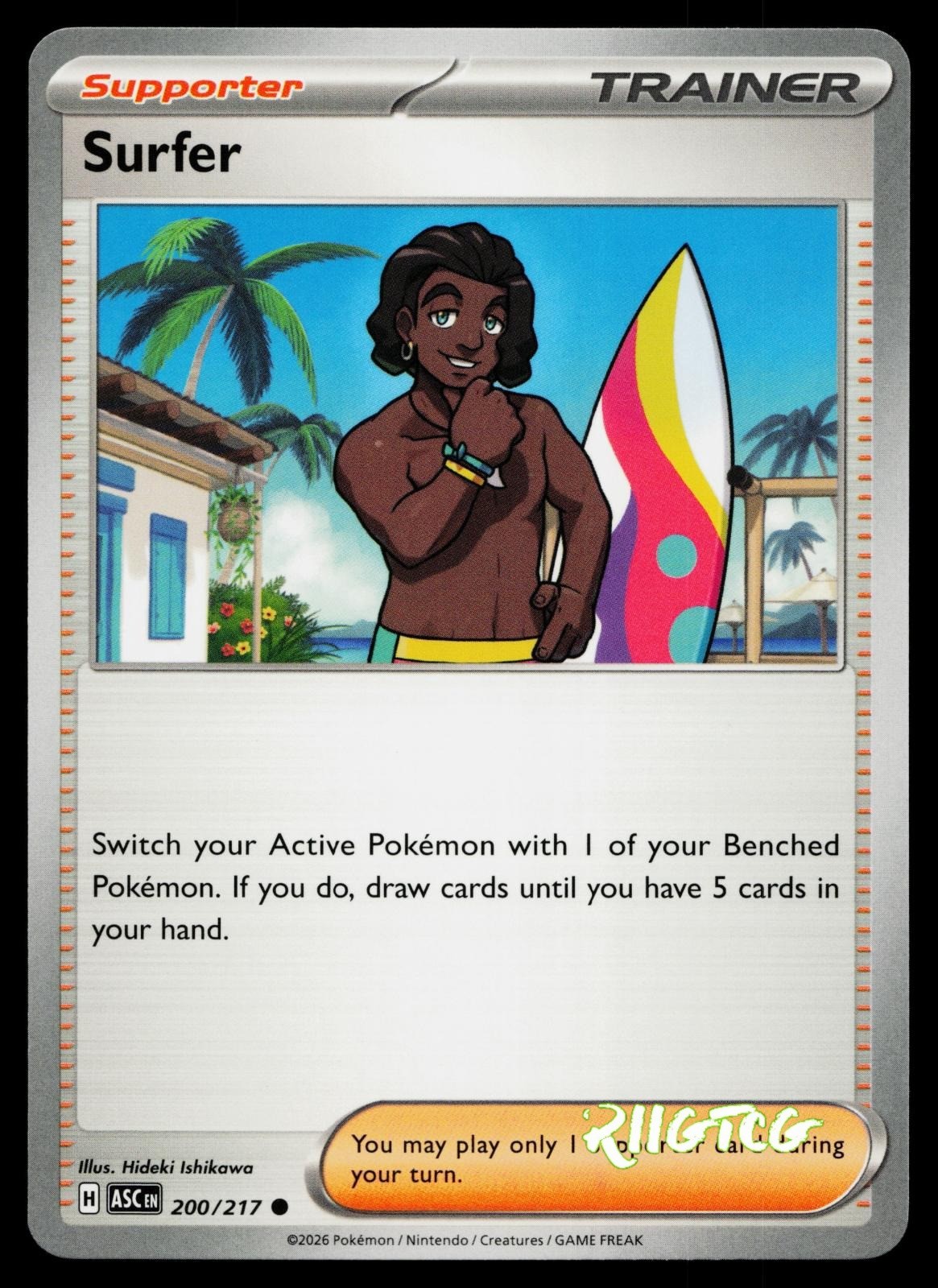 Surfer 200/217 Ascended Heroes Pokemon NM