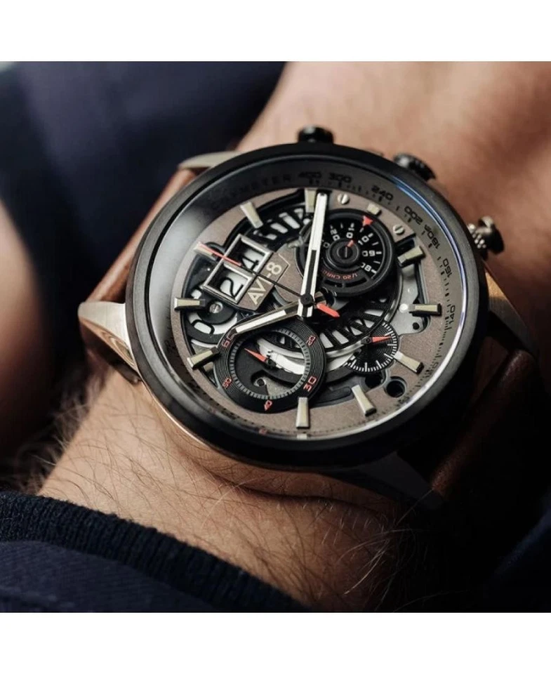 AVI-8 Men Analog Quartz Casual Watch Classic Dress Multicolor Dial Waterproof Ro - Image 3 of 4