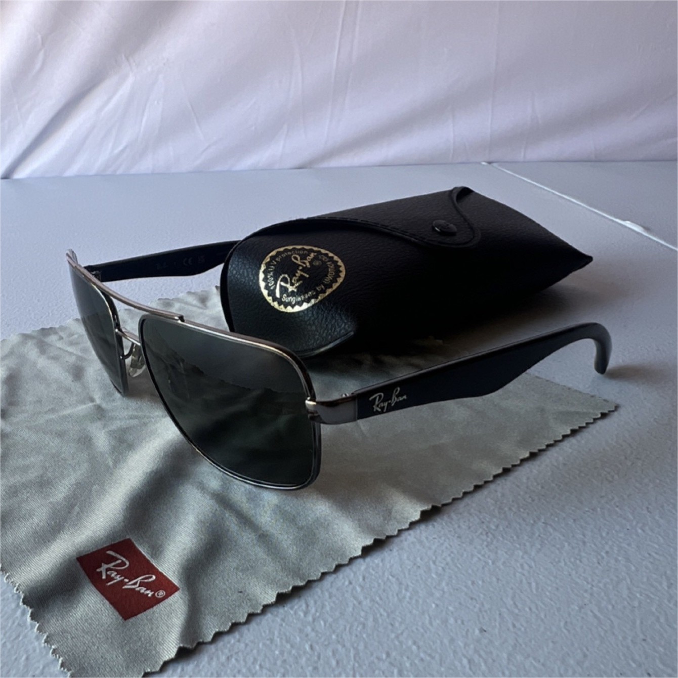 Ray-Ban RB3483 004/71 Rectangular Lightweight Sun… - image 1