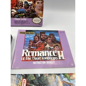Romance of The Three Kingdoms II (NES, 1991) - Complete in Box With Poster MINT