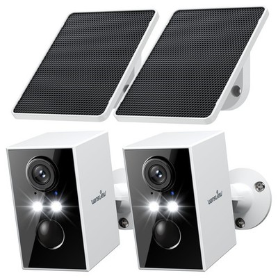 Solar Security Cameras Wireless Outdoor 2K WiFi 6, A1 2Pack