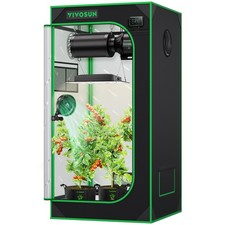 VIVOSUN S224 Growzelt 60x60x120cm Growbox Gewächshaus Grow tent Growschrank