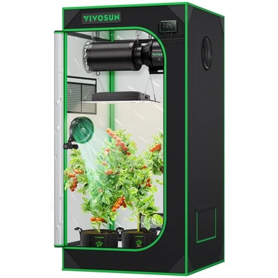 VIVOSUN S224 Growzelt 60x60x120cm Growbox Gewächshaus Grow tent Growschrank