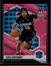 2020 Panini Mosaic Cole Anthony #207 Pink Fluorescent SP /10 RC
