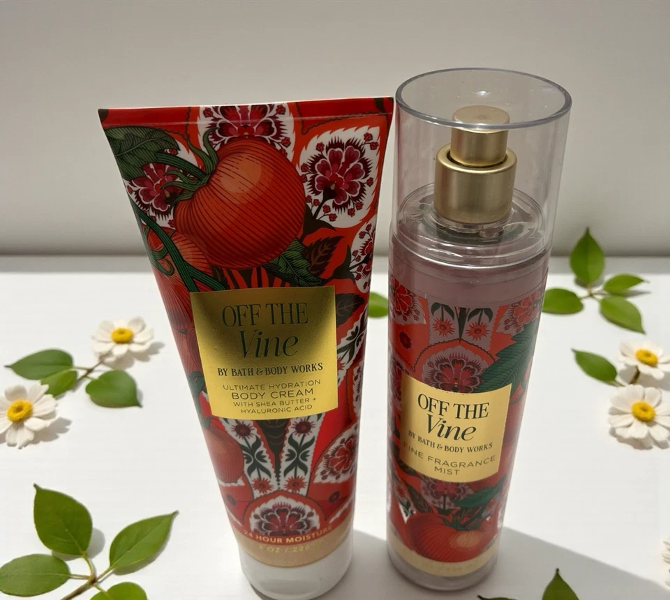 Bath & Body Works Off The Vine Body Cream Fragrance Mist 8 oz Tomato Geranium - Image 3 of 4