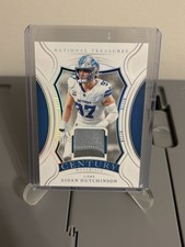 2024 Panini National Treasures Aidan Hutchison #CM-AHN  Century Patch /25  Lions