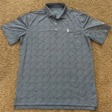 Johnnie-O Men's Blue Performance Polo Shirt Size Large Golf Casual