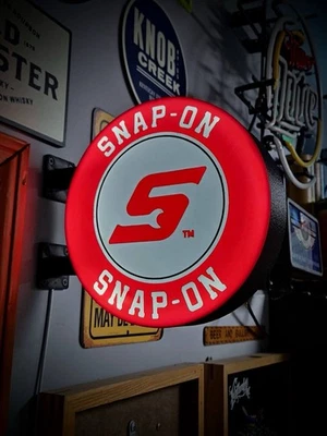 Snap-On inspired LED Light Box Sign – Garage Shop Wall Sign –Mechanic  Man Cave - Image 1 of 2