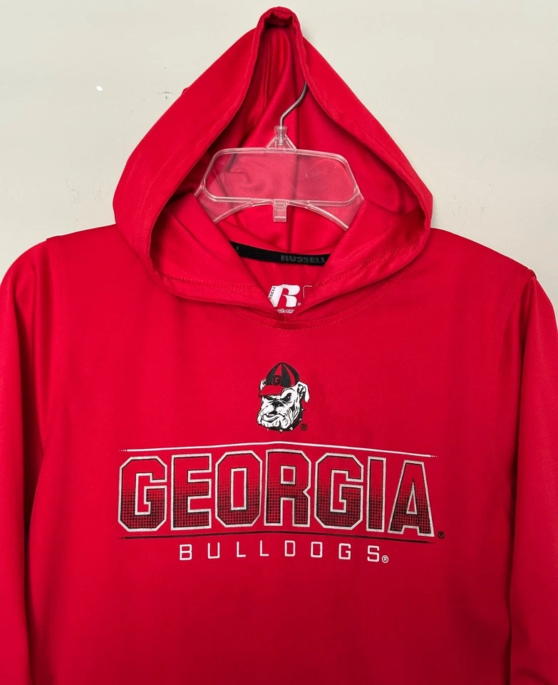 Georgia Bulldogs Football Boy’s Size Medium (8) Light Hooded Shirt Kids Shirt - Image 3 of 4