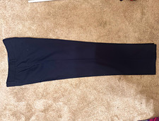 IZOD Teens Black Dress Pants S Regular Fit Straight Leg Flat Front Pockets