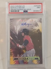 2023 Panini Chronicles MARCELO MAYER Origins Rookie RC AUTO Gold #/10 PSA 9 MINT