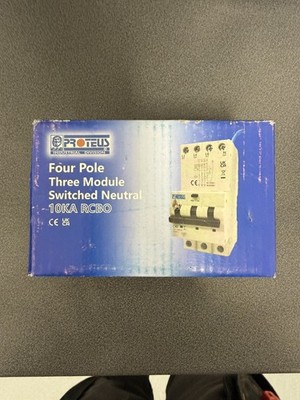 Proteus 63A RCBO 4-polig Typ A XL63CR4P 30mA 10kA Leitungsschutzschalter 4/polig