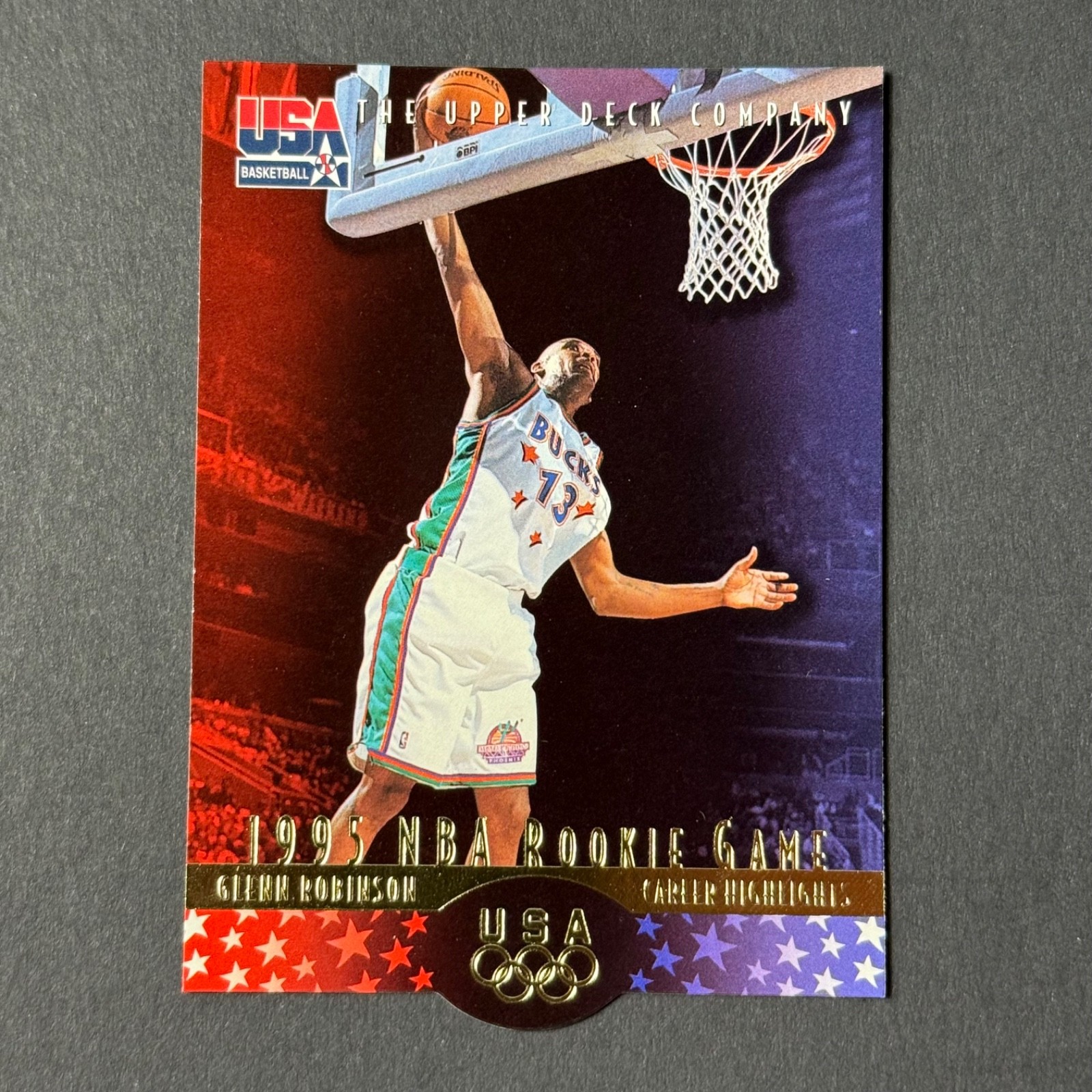 1996-97 Upper Deck USA Basketball NBA Rookie Game Glenn Robinson #33 GR1 Bucks