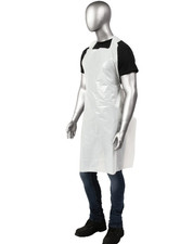 Box 100 New Ambishield 2 mil Polyethylene White 28x46 Disposable Aprons P28462BX