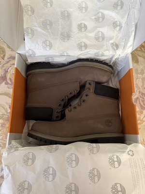 Timberland Brown Leather Waterproof Boots Men's US 10 New with Box