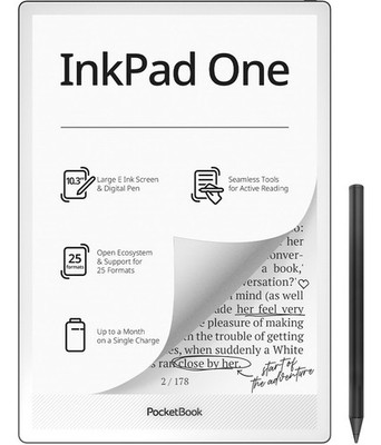 PocketBook InkPad One 32GB weiß USB-C WiFi5 Bluetooth eReader 10,3'' eInk DACH