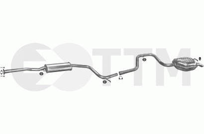 Ligne echappement mondeo 1.6 1.8 en acier aluminise de qualite superieure