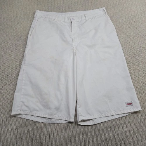Dickies Shorts Mens 38 x 15" White Utility Painter Workwear Baggy Wide Leg Skate