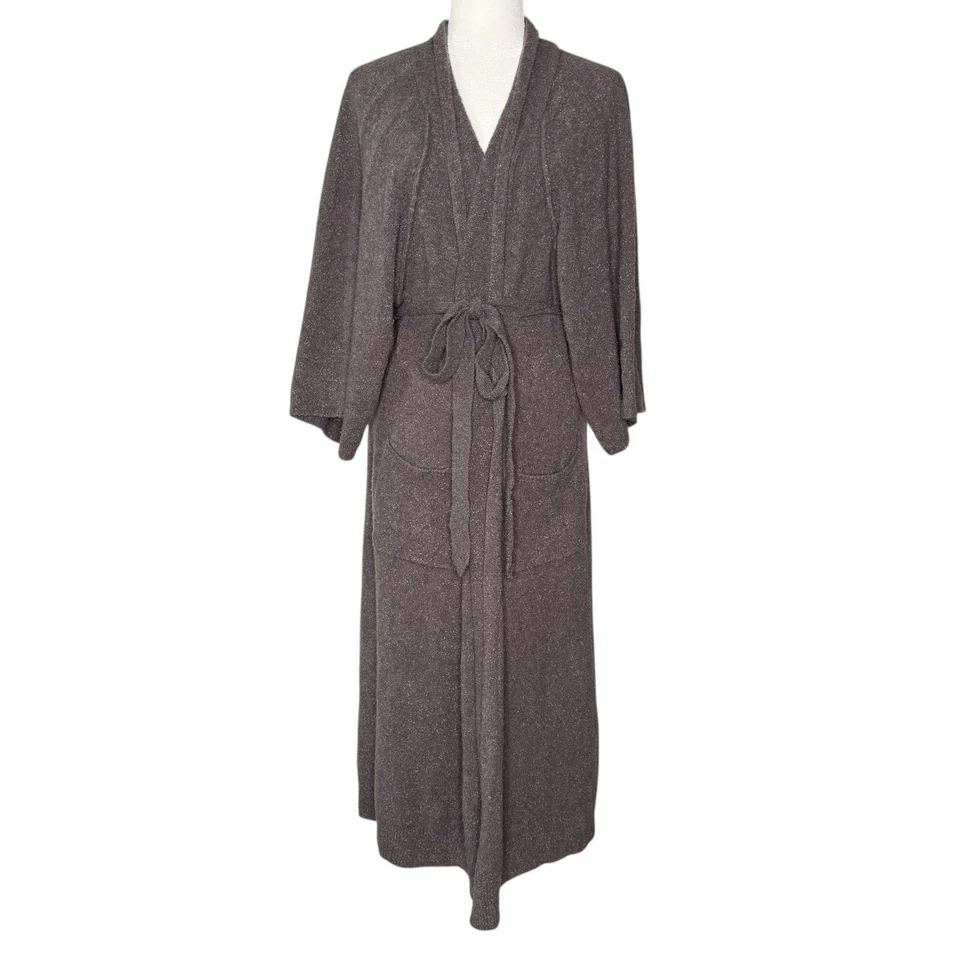 Bata suave cómoda de lujo de felpa Soft Surroundings para mujer talla única tejida elástica Foto 2 de 4